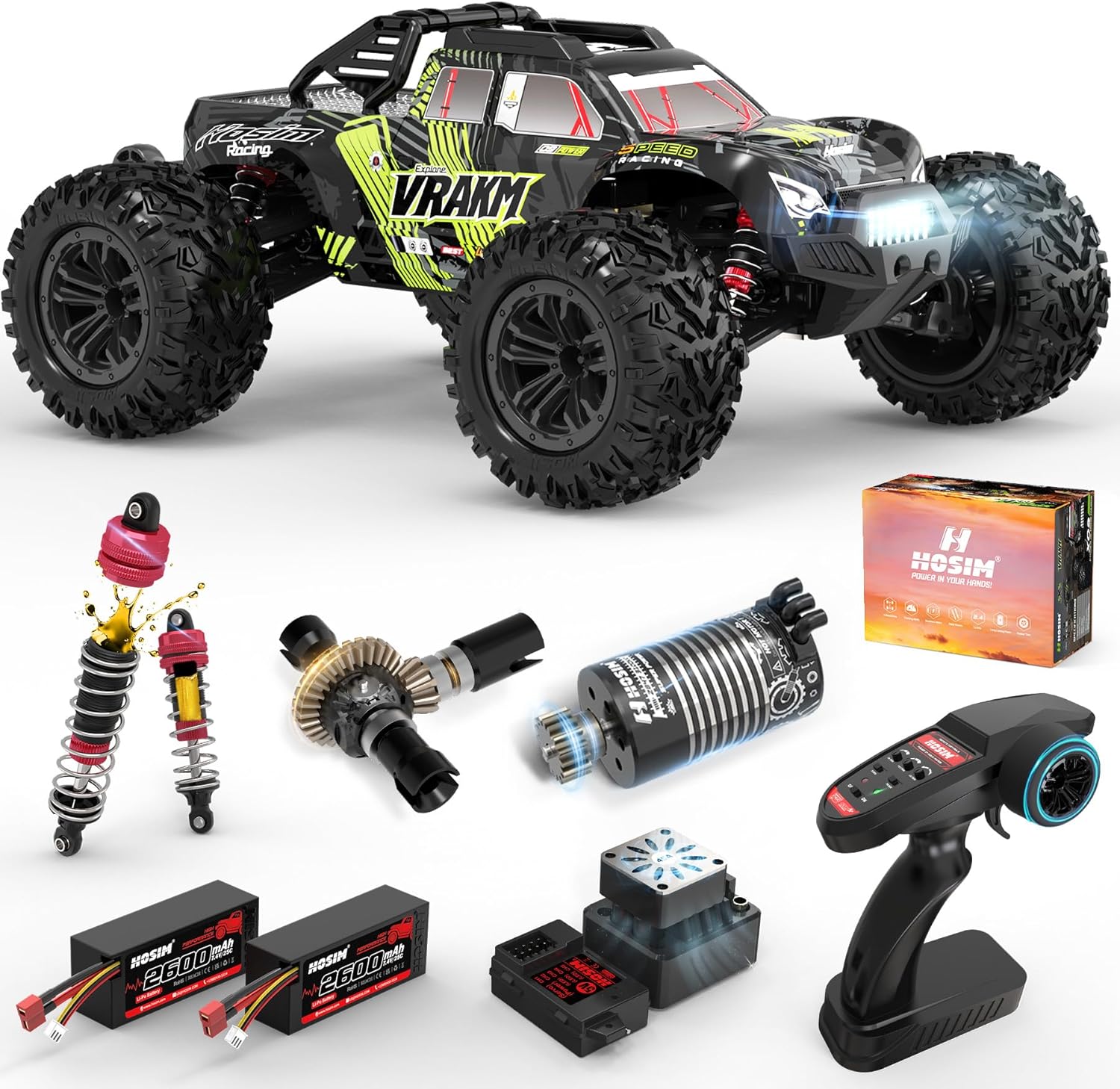 Rc Hobby Toucan - Yetişkinler İçin Fırçasız RC Araba, 1/10