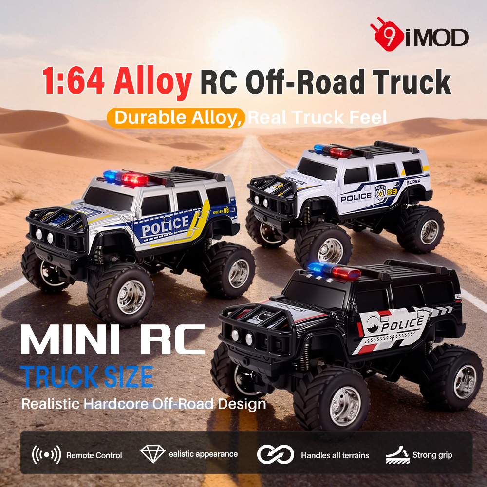 Rc Hobby Grade Truck - 9imod RC Polis Arabası 2.4G APP