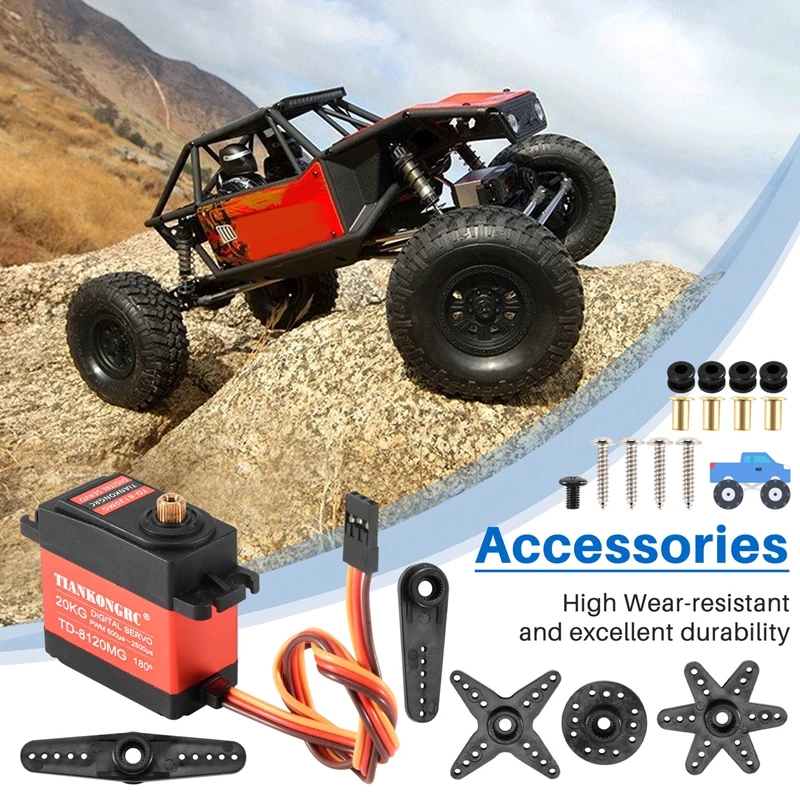 TD-8120MG su geçirmez Metal di - Rc Hobby Shops incelemesi ve fiyatı