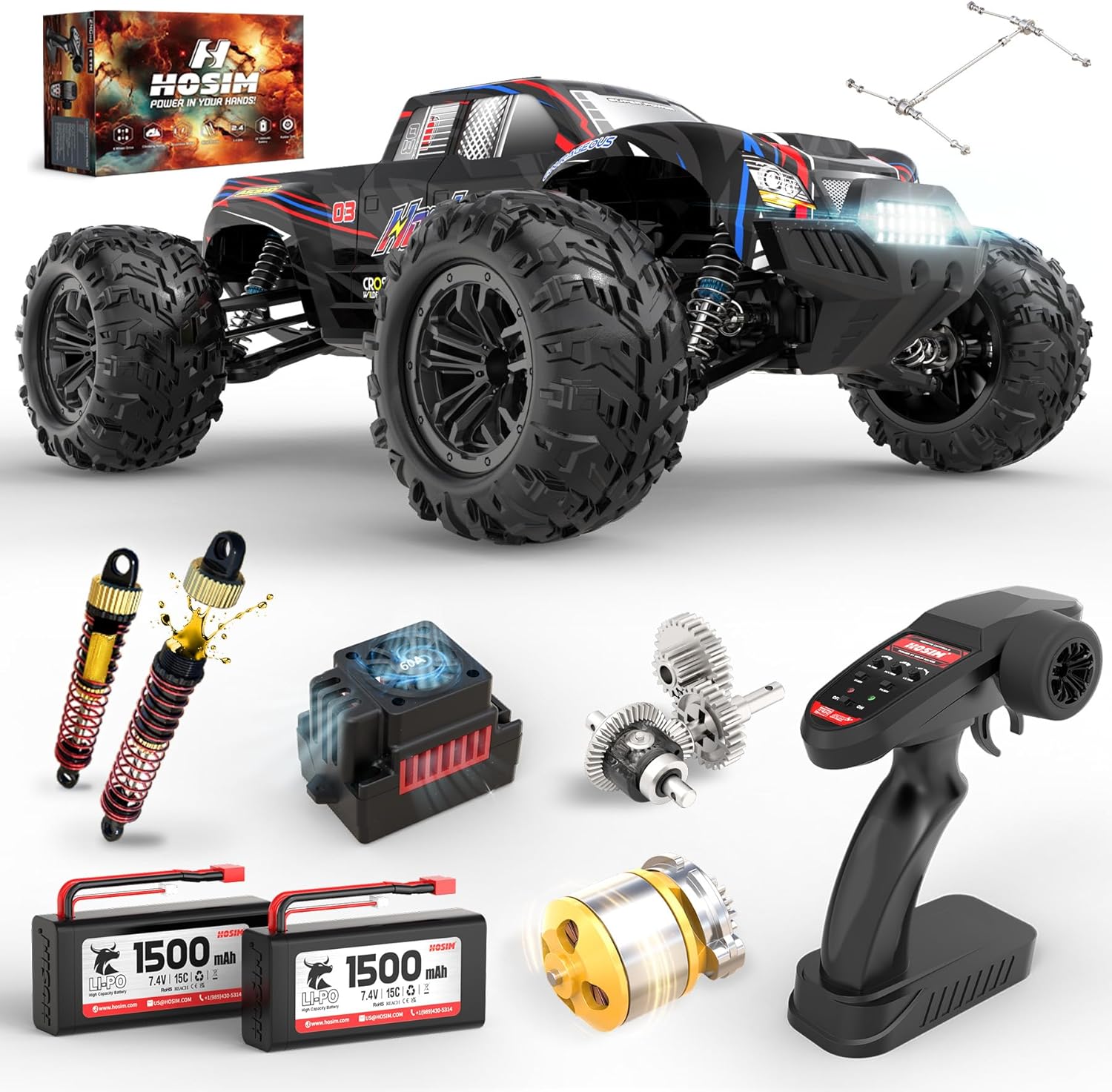 Fırçasız 1:10 RC Canavar Kamyo - Rc Hobby Grade Monster Truck incelemesi ve fiyatı